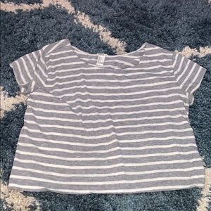 stripe crop top